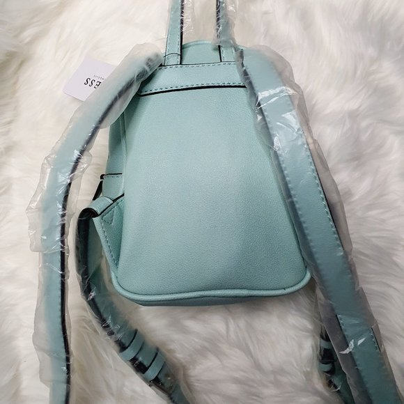 Guess NWT Jori Mini Backpack Blue/Turquoise/ Teal/Aqua - Picture 8 of 13